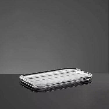 Flache Aufschnittbox aus Glas mit Deckel aus Glas - stapelbar - SmacoGlas Deckel | Glas SmacoGlas - exklusiv und hochwertig | SmacoGlas