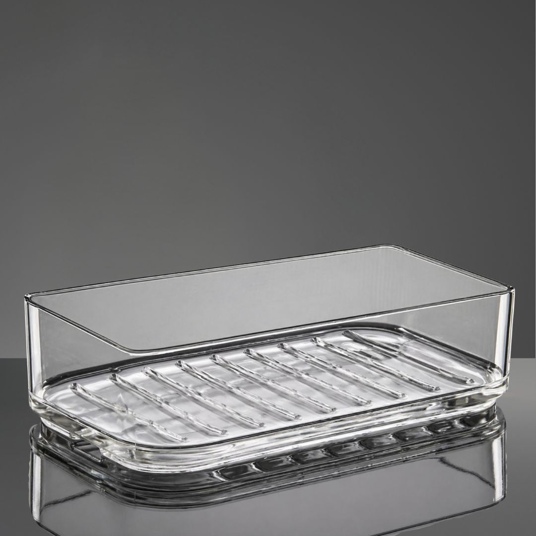 Vorbestellung: SmacoGlas® stapelbare Aufschnittbox aus Glas