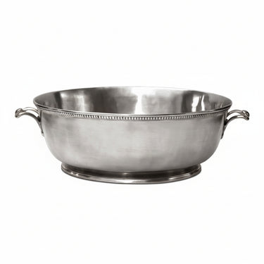 Cosi Tabellini BAIOCCO Schale, Sektkühler oder Champagnerkühler mit Fuss 44 x 36 x 16 cm Zinn