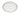 Cosi Tabellini CONVIVO Servierplatte oval (27 × 20 cm) – Seitenansicht der CONVIVO-Keramik mit feinem Zinnrand