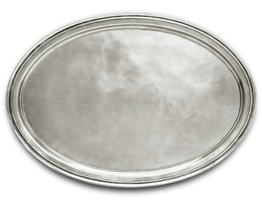Cosi Tabellini LORETTO Zinntablett oval 52 x 36,5cm