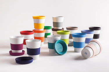 Kaffeebecher To Go - Kahla Porzellan Cupit To Go Becher 350 ml - Made in Germany - Kahla Porzellan Cupit To Go Kaffeebecher 350 ml | To Go Becher Kahla Porzellan - exklusiv und hochwertig | SmacoGlas