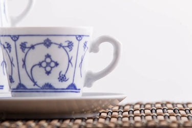 Kahla Porzellan Blau Saks Kaffeeservice 18tlg. weiß - Made in Germany - Kahla Porzellan Blau Saks Kaffeeservice 18tlg. weiß | Kaffeeservice Kahla Porzellan - exklusiv und hochwertig | SmacoGlas