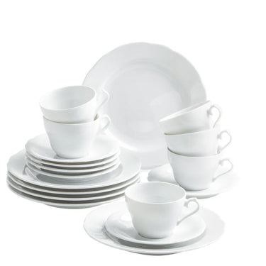 Kahla Porzellan Rosella Kaffeeservice 18tlg. weiß oder Zwiebelmuster - Made in Germany - Kahla Porzellan Rosella Kaffeeservice 18tlg. weiß oder Zwiebelmuster | Kaffeeservice Kahla Porzellan - exklusiv und hochwertig | SmacoGlas