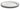 Cosi Tabellini Servierplatte oval (27 × 20 cm) – klassische Keramikplatte mit Zinnrand aus der CONVIVO-Serie