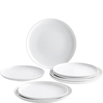 Kahla Porzellan BBQ Grillteller-Set 8tlg. weiß - Made in Germany - Kahla Porzellan BBQ Grillteller-Set 8tlg. weiß | Kahla Porzellan - exklusiv und hochwertig | SmacoGlas