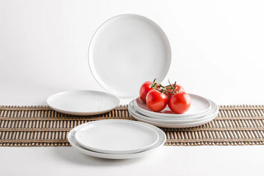 Kahla Porzellan BBQ Grillteller-Set 8tlg. weiß - Made in Germany - Kahla Porzellan BBQ Grillteller-Set 8tlg. weiß | Kahla Porzellan - exklusiv und hochwertig | SmacoGlas