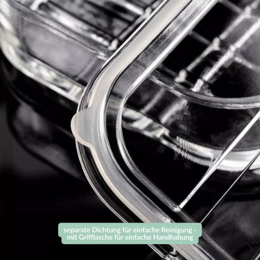 Aufschnittbox mit Deckel aus Glas sauber und hygienisch