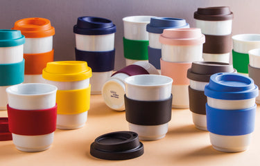 Kaffeebecher To Go - Kahla Porzellan Fillit To Go Becher 400 ml - Kahla Porzellan Fillit To Go Kaffeebecher 400 ml | To Go Becher Kahla Porzellan - exklusiv und hochwertig | SmacoGlas