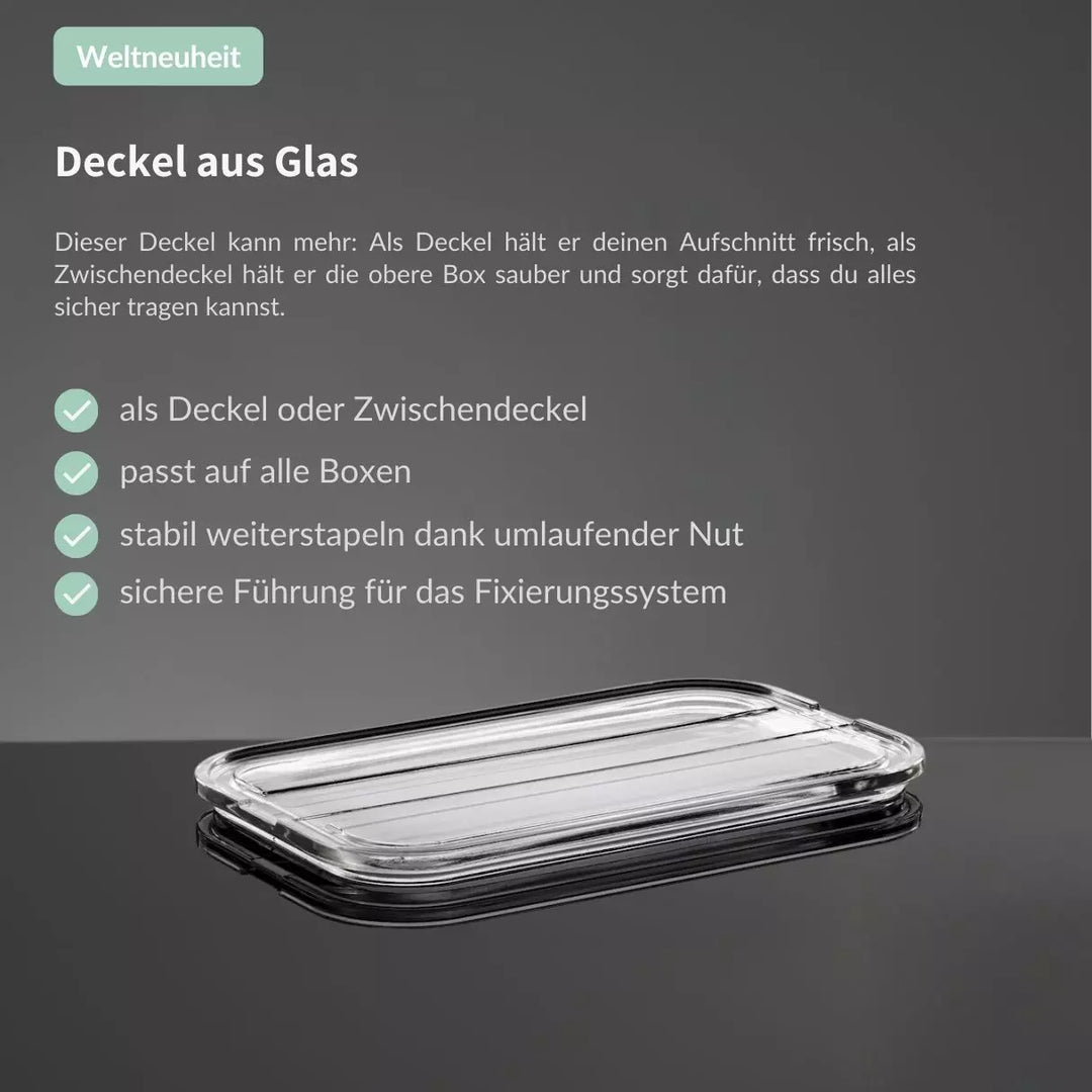 Welche Aufschnittboxen aus Glas haben einen Deckel aus Glas?