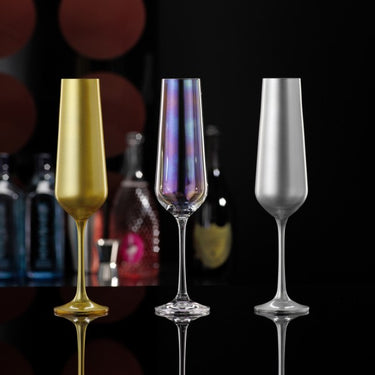 Sektglas Kristallglas -  BUNTE Sektgläser aus Kristallglas 🥂 - Sektglas BAR SELECTION - 2er Set | Glas Bohemia Selection - exklusiv und hochwertig | SmacoGlas