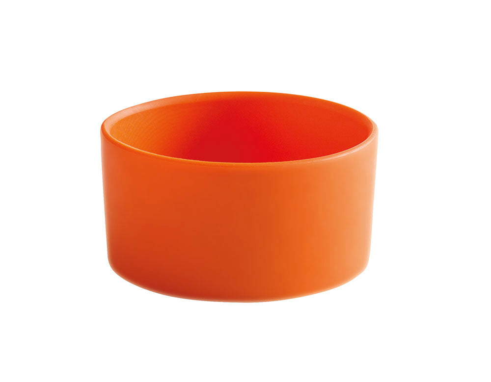 Gummi Griff für Becher Silikon orange