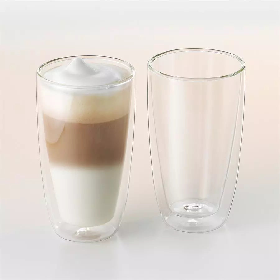 2 Stk. Latte Macchiato Glas 350 ml - Thermoglas Bohemia Cristal