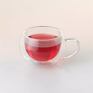 Doppelwandige Gläser für Tee - Thermogläser - 2 Stk. Teeglas mit Henkel 230 ml - Thermoglas Bohemia Cristal |  Bohemia Selection - exklusiv und hochwertig | SmacoGlas