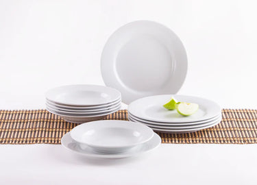 Kahla Porzellan Pronto Tafel-Set 12tlg. weiß - Made in Germany - Kahla Porzellan Pronto Tafel-Set 12tlg. weiß | Tafelservice Kahla Porzellan - exklusiv und hochwertig | SmacoGlas