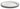 Cosi Tabellini CONVIVO 
Servierplatte oval (27 × 20 cm) – klassische Keramikplatte mit Zinnrand aus der CONVIVO-Serie