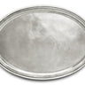 Cosi Tabellini LORETO Tablett oval mit Henkel aus Zinn 52 x 36,5 cm