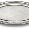 Cosi Tabellini LUNGO Servierteller oval 62x28 cm großzügiger Zinnteller für stilvolles Anrichten von Vorspeisen, Hauptgerichten oder Buffets