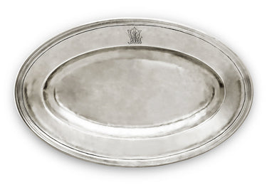 Cosi Tabellini Servierteller oval Zinn 48 x 30 cm 1