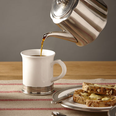 Cosi Tabellini CONVIVO action Zinntasse 0,4 l – von oben fotografiert mit sichtbarem Innenrelief