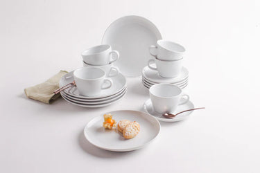 Kahla Porzellan Five Senses Kaffeeservice für 6 Personen - Kahla Porzellan Five Senses Kaffeeservice 18tlg. weiß | Kaffeeservice Kahla Porzellan - exklusiv und hochwertig | SmacoGlas