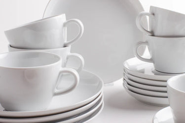 Kahla Porzellan Five Senses Kaffeeservice für 6 Personen - Kahla Porzellan Five Senses Kaffeeservice 18tlg. weiß | Kaffeeservice Kahla Porzellan - exklusiv und hochwertig | SmacoGlas