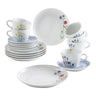 Kahla Porzellan Five Senses Wildblume Kaffeeservice 18 tlg. Aquarell-Blau - Made in Germany - Kahla Porzellan Wildblume Kaffeeservice 18 tlg. Aquarell-Blau | Kaffeeservice Kahla Porzellan - exklusiv und hochwertig | SmacoGlas