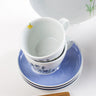 Kahla Porzellan Five Senses Wildblume  Frühstücks-Set 16 tlg. Aquarell-Blau - Made in Germany - Kahla Porzellan Wildblume Frühstücks-Set 16 tlg. Aquarell-Blau | Kaffeeservice Kahla Porzellan - exklusiv und hochwertig | SmacoGlas