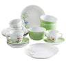 Kahla Porzellan Five Senses Wildblume  Frühstücks-Set 16 tlg. Aquarell-Grün - Made in Germany - Kahla Porzellan Wildblume Frühstücks-Set 16 tlg. Aquarell-Grün | Kaffeeservice Kahla Porzellan - exklusiv und hochwertig | SmacoGlas