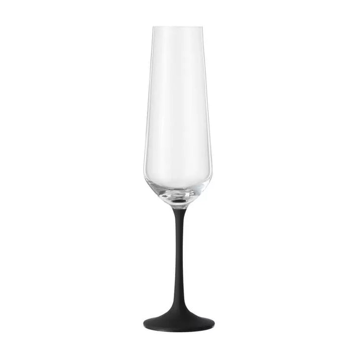 Sektglas mit schwarzem Stiel - Sandra Nero - Sektglas mit schwarzem Stiel - Sandra Nero - Bohemia Glas | Glas Bohemia Selection - exklusiv und hochwertig | SmacoGlas