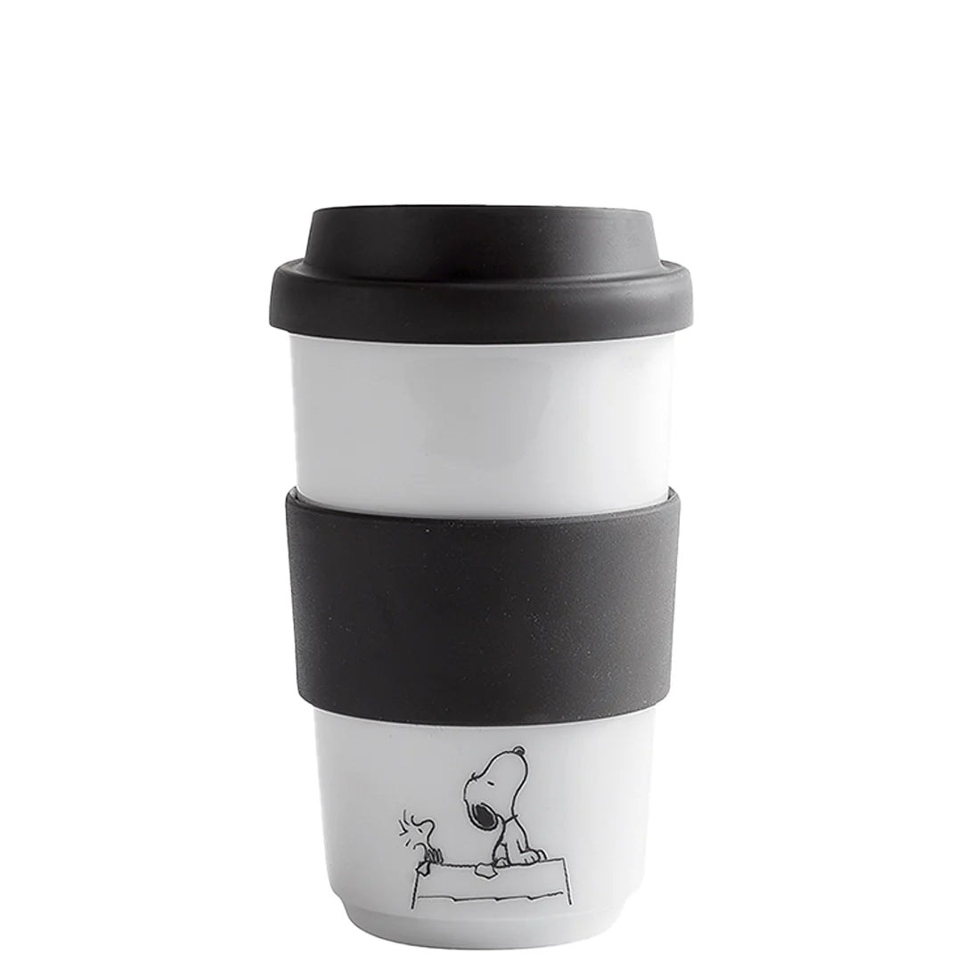 Kahla Porzellan Fillit To Go Becher 400 ml Serie Peanut - Made in Germany - Kahla Porzellan Fillit To Go Kaffeebecher 400 ml Serie Peanut - Snoopy und Freunde | To Go Becher Kahla Porzellan - exklusiv und hochwertig | SmacoGlas