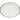 **Cosi Tabellini Servierplatte oval (27 × 20 cm) – Seitenansicht der CONVIVO-Keramik mit feinem Zinnrand**