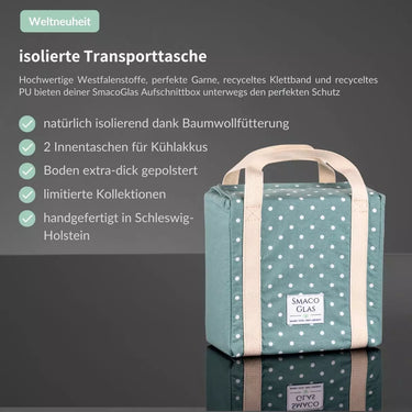 SmacoGlas Stofftasche mit praktischen Features und liebevollem Design – nachhaltiger Begleiter für Alltag und Einkauf